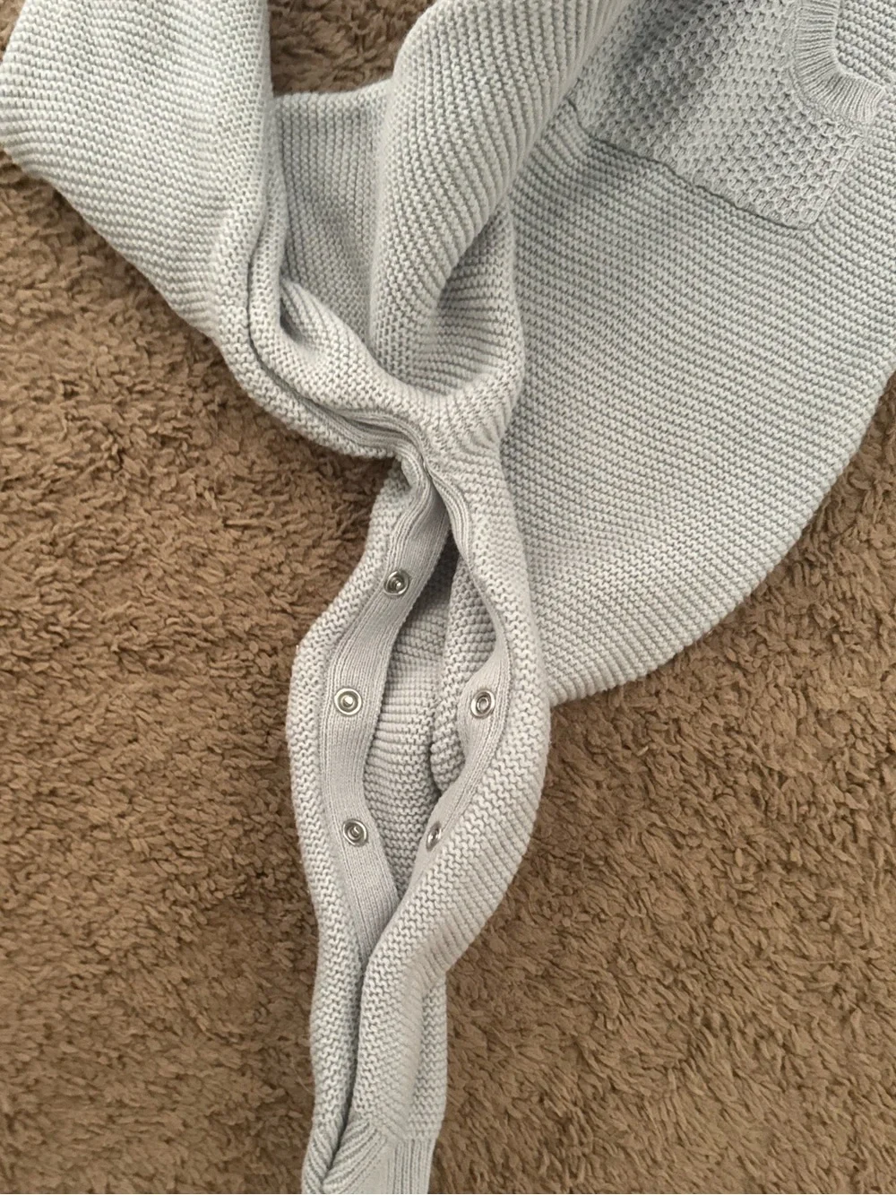 Carters Light Gray Knit Footie